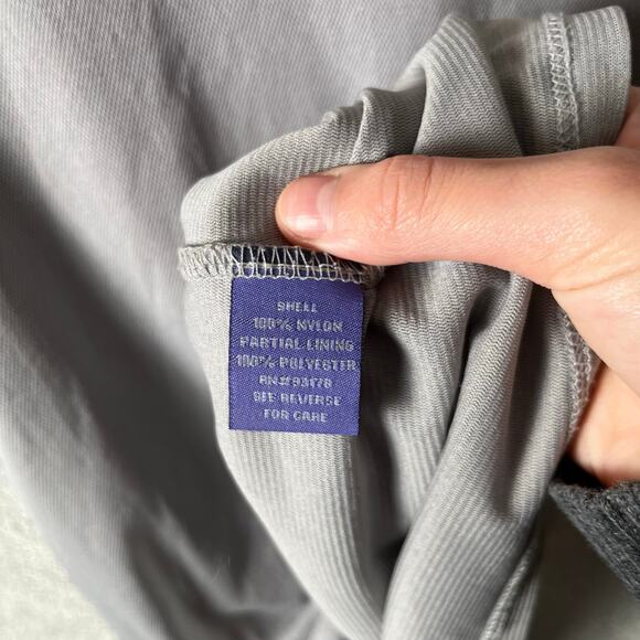 Vivienne Tam Gray Mesh Sleeves Top T Shirt size Large Vintage Y2K - Picture 5 of 7